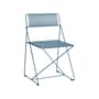 Sedia impilabile X-Line OUTDOOR metallo blu / Riedizione 1977 - Acciaio perforato - Hay