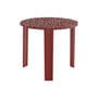 Table basse T-Table Alto plastique rouge / Ø 50 x H 44 cm - Kartell