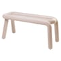 Banc rembourré Bold tissu beige / L 100 cm - Moustache