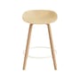Barhocker Mat faser beige / H 65 cm - Hanf / Füße Buchenfurnier - Normann Copenhagen