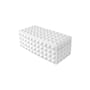 Boîte Charade Square Studded céramique blanc / 13 x 25 cm - Jonathan Adler