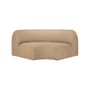 Divano modulabile Bulky tessuto beige / Modulo con angolo arrotondato a 90° - Ethnicraft