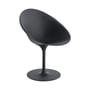 Drehsessel Ero/S/ plastikmaterial schwarz / Soft-Touch-Oberfläche - Kartell