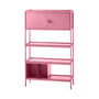 Etagère Toss Wide métal rose / L 112 x P 38 x H 182 cm - Modulable - Pols Potten
