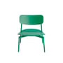 Fromme Stackable low armchair metal green / Aluminium - Petite Friture