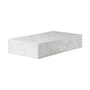 Table basse Plinth Grand / Marbre - 137 x 76 cm x H 28 cm - Menu