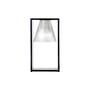 Tischleuchte Light-Air plastikmaterial schwarz transparent / Lampenschirm aus Kunststoff - Kartell
