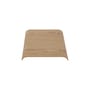 Armlehne  holz natur / Tablett für Bank & Hocker Curva - 33 x 32 cm - AYTM