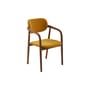 Fauteuil rembourré Henry tissu jaune - POLSPOTTEN
