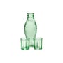 Karaffe Fish & Fish glas grün / Set aus einer Karaffe (85 cl) und 2 Gläsern - Serax