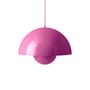 Pendelleuchte Flowerpot Big VP2 metall rosa / Ø 50 cm – Verner Panton, 1968 - &tradition