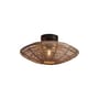 Plafoniera Tanami fibre legno beige rattan naturale / Ø 40 x H 10 cm - GOOD&MOJO