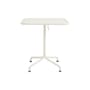 Table rectangulaire Deville métal blanc / 60 x 70 cm - Hay