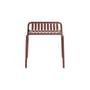 Tabouret empilable Week-end métal rouge / Aluminium - Petite Friture