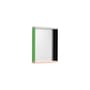 Wandspiegel Colour Frame - Small holz grün / B 38,5 x H 48 cm - Vitra