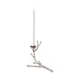 Twiggy XS Candle stick metal silver / L 18 x H 14 cm - Pols Potten