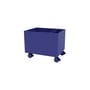 Coffre à roulettes Colour Box II bois bleu / 46.8 x 35,4 x H 37.8 cm - MONTANA
