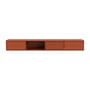 Meuble TV suspendu Octave VII bois orange / L 183,6 x P 30 x H 24 cm - MONTANA