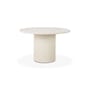 Elements Round table composite material white / Ø 125 cm - 4 people / Microcement - Ethnicraft