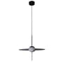 Sospensione Mono L500 metallo vetro grigio nero / LED - Ø 50 cm / Orientabile - DCW éditions