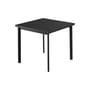 Tavolo quadrato Star metallo nero / 70 x 70 cm - Emu