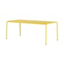 Tavolo rettangolare Panorama metallo giallo / 190 x 90 cm - 8 posti letto - TIPTOE