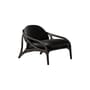 Poltrona bassa Vime INDOOR pelle nero - MORPHO