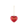 Fleurs de Jorì Bauble ceramic red gold / Cuore e Cuora - Hand-painted porcelain - Alessi