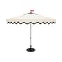 Parasol Pensol beige / Ø 350 cm - Base noire incluse - Fatboy