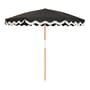 The Amalfi Riviera Parasol textile black / Ø 230 cm - BUSINESS & PLEASURE