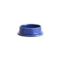 Portacandela Column Medium ceramica blu / Per candela blocco - Ø 11 cm - Hay