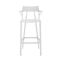 Sgabello alto A.I materiale plastico bianco / 75 cm - Concepito da una intelligenza artificiale - Riciclato - Kartell