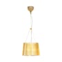 Sospensione Gé materiale plastico giallo / Ø 37 cm - Materiale riciclato - Kartell