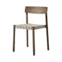 Betty TK1 Stacking chair wood brown / Linen straps - &tradition