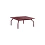 Table basse South métal rouge / 90 x 90 x H 38 cm - Magis