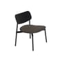 Poltrona bassa Fromme legno nero / Seduta tessuto - Petite Friture