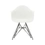 Poltrona RE DAR - Eames Plastic Armchair materiale plastico bianco / (1950) - Nero / Riciclato - Vitra