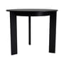 Chisel 20 Round table wood black / Ø 90 cm - 3 bases - Hay