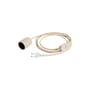 Système électrique pour lampe de table Common gris / Set câble tissu 2,4m avec douille E27, interrupteur & prise secteur - Hay