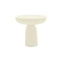Table d'appoint Olo Colours - Bois laqué bois blanc / Ø 50 x H 47 cm - Mogg