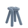 Tabouret rembourré Bold tissu bleu - Moustache