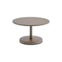 Linear Coffee table metal beige / Ø 70 x H 40 cm - Muuto