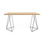 Oscar Desk natural wood / W 140 x D 75 cm - Oak - POP UP HOME