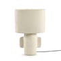 Lampada da tavolo Earth carta bianco / Cartapesta riciclata - 36 x 23 x H 54 cm - Serax