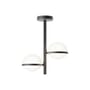 Plafonnier Palma métal noir / Ø 50 x H 61 cm - Vibia