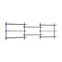 Scaffale Wall Shelving – ws.65.3 legno marrone / L 239 x H 65 x P 17,5 cm - MOEBE