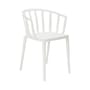 Fauteuil empilable Venice plastique blanc - Kartell