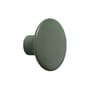 The Dots Wood Hook wood green / Small - Ø 9 cm - Muuto