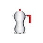 Pulcina Italian espresso maker metal red / 3 cups - Induction - Alessi
