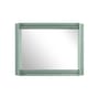 Miroir mural Coves céramique vert / Avec étagère - 80 x 60 cm - Magis